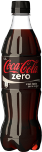 Coca Cola Zero bottle PNG image-8905